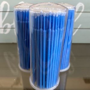 Micro brushes for eyelash extensions